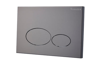 X32 Metal drukplaat voor inbouwreservoir gunmetal PVD - WDtegels