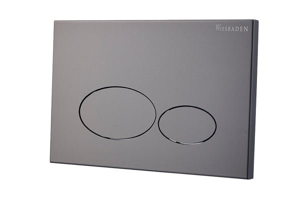 X32 Metal drukplaat voor inbouwreservoir | Gunmetal PVD