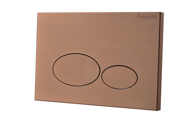X32 Metal pressure plate for built-in reservoir, brushed bronze copper PVD