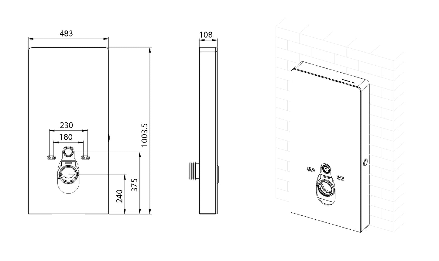 Sensor depósito delantero + conversión negro