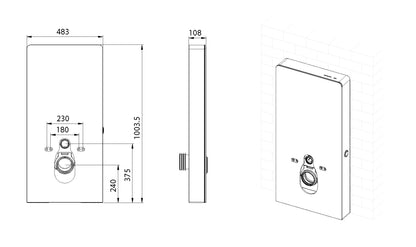 Sensor depósito delantero + conversión negro
