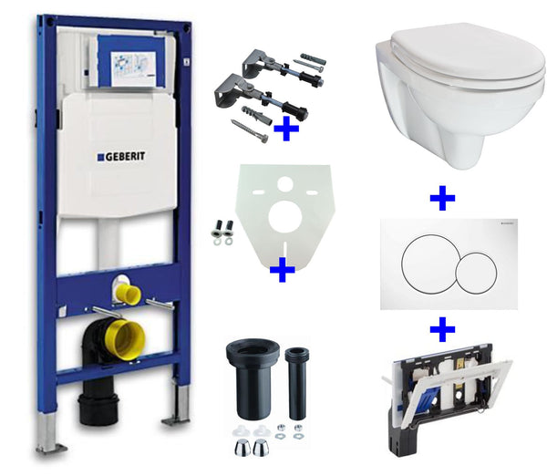 Wiesbaden Geberit UP-320 + soporte para bloque de inodoro + Trevi OP + Sigma 01 blanco
