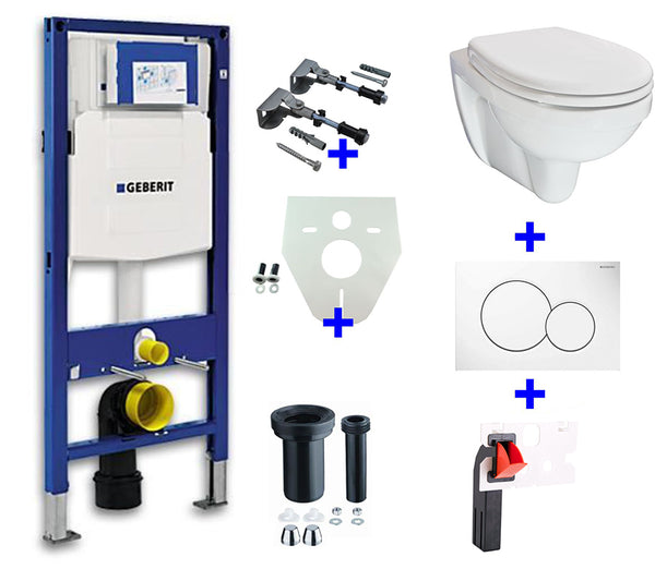 Geberit UP-320 + toilet block holder + Trevi OP + Sigma 01 white