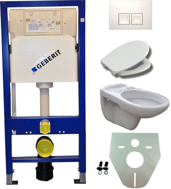 Wiesbaden Geberit UP 100 +Neptunus WC+ Asiento Ultimo+ Delta 50 blanco