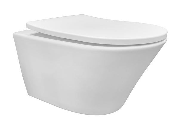 Vesta wandcloset | Rimless | Shade slim toiletzitting | Softclose en quick release | Mat wit
