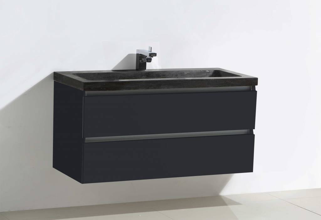 Badmeubel Trend Stone 100 Hoogglans Antraciet
