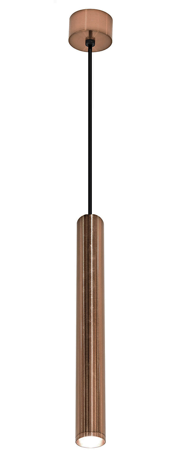 Oriona badkamer hanglamp dimbaar IP44 geborsteld brons koper