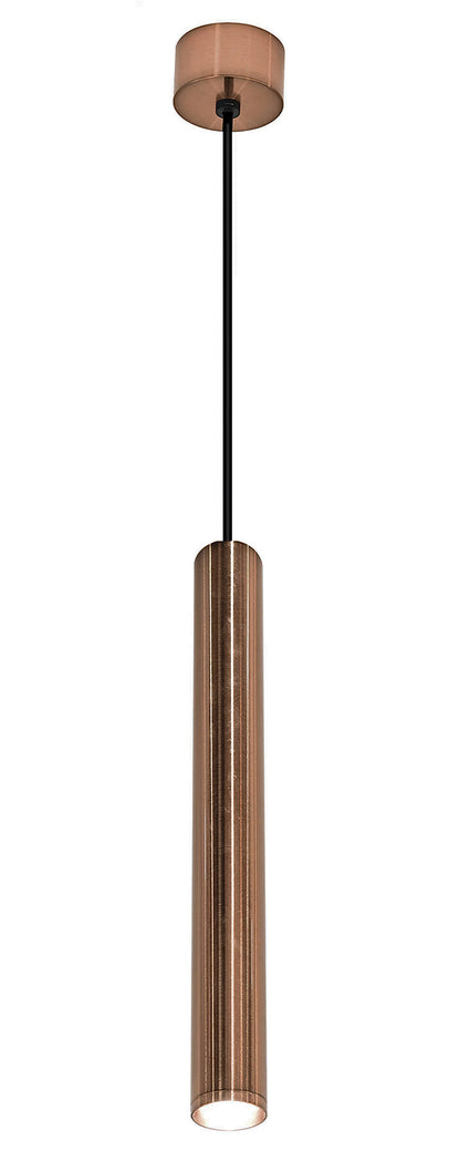 Oriona badkamer hanglamp dimbaar IP44 geborsteld brons koper