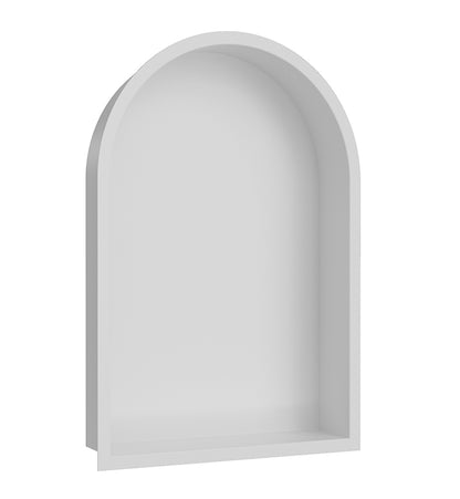 Demis inbouwnis ovaal 30x45x7cm mat wit