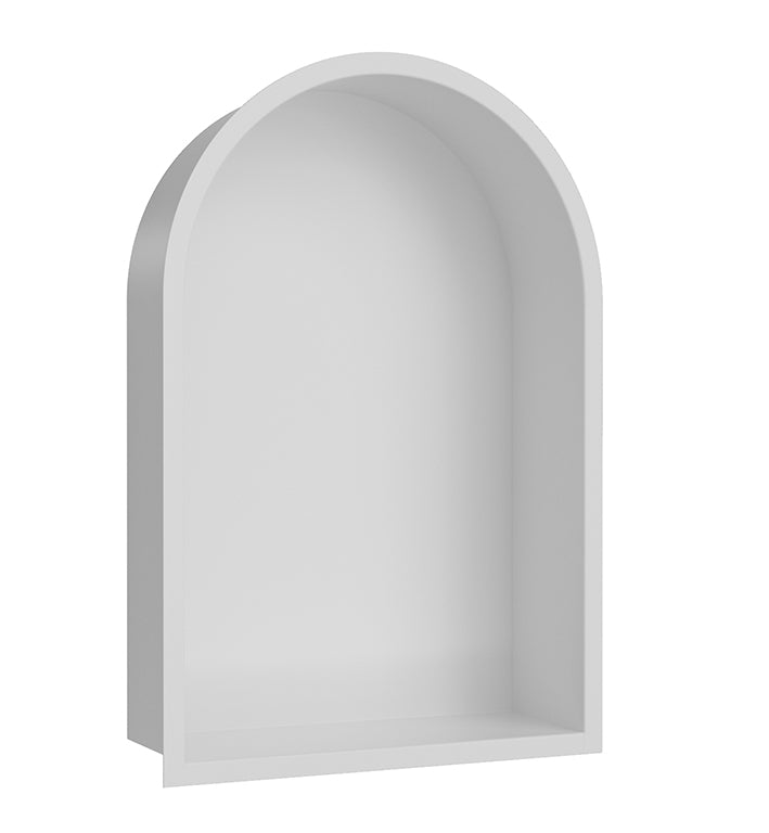 Demis inbouwnis ovaal 30x45x10cm mat wit