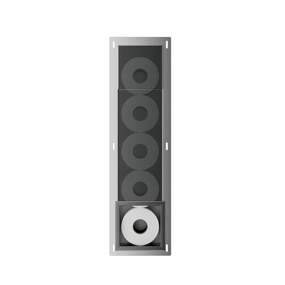 Rocko inbouw reserverolhouder gunmetal - productfoto 2