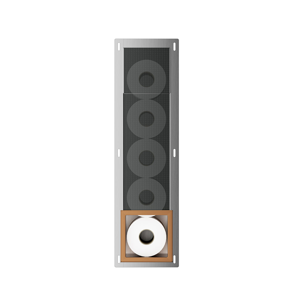 Rocko inbouw reserverolhouder geborsteld brons koper - productfoto 2