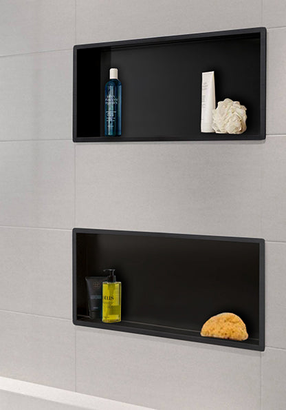 Wiesbaden inbouwnis 30x60x10cm mat-zwart - WDtegels