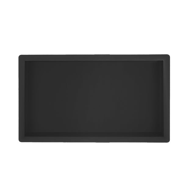 Wiesbaden Nicho de ducha empotrado | 30x60x10cm | Negro mate