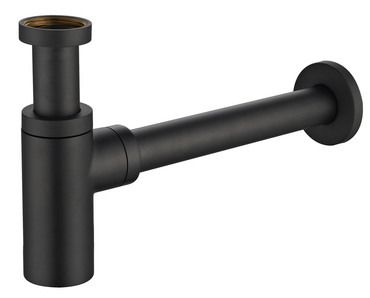 UniMatch wastafelsifon 5/4 inch x 32mm Mat zwart
