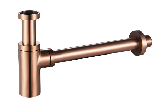 UniMatch washbasin siphon 5/4" x 32 mm brushed bronze copper PVD
