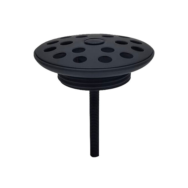 Open drain plug grille 5/4" matt black