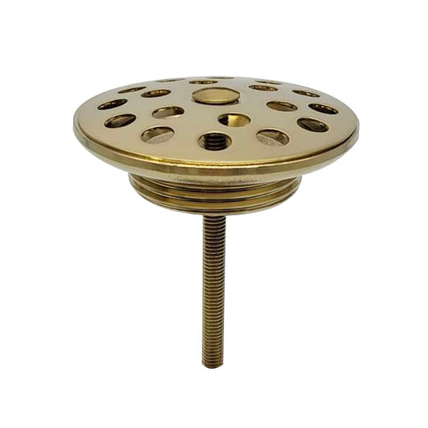 Open drain plug grate 5/4" brushed brass PVD