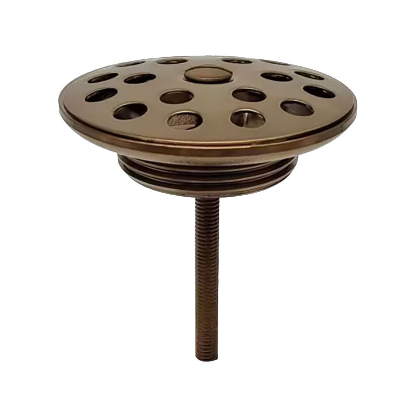 Korv open afvoerplug rooster 5/4 inch geborsteld brons koper