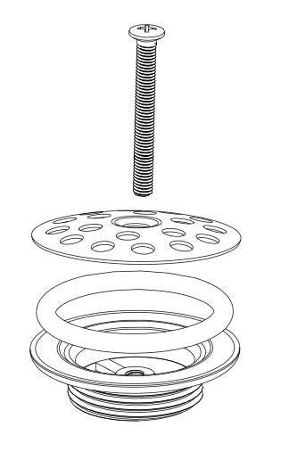 Wiesbaden Luxe messing plug 5/4'' chroom rooster