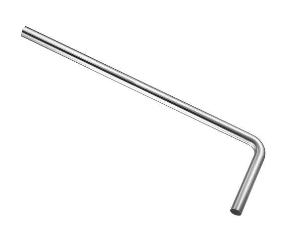 UniMatch floor tube 75 x 22 x 3.2 cm brushed steel