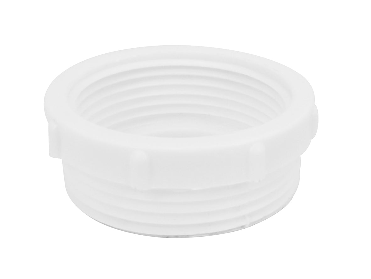 Verloopring 1 1/2 inch buiten x 5/4 inch binnen kunststof wit