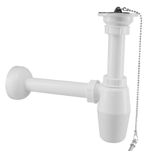 Plug bottle trap 5/4" x 32mm PVC white