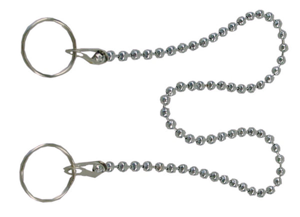 Cadena de bolas cromada 30cm