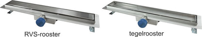 Tegelrooster voor douchegoot 60 x 7 cm RVS - WDtegels