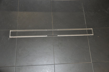 Tegelrooster voor douchegoot 80 x 7 cm RVS - WDtegels