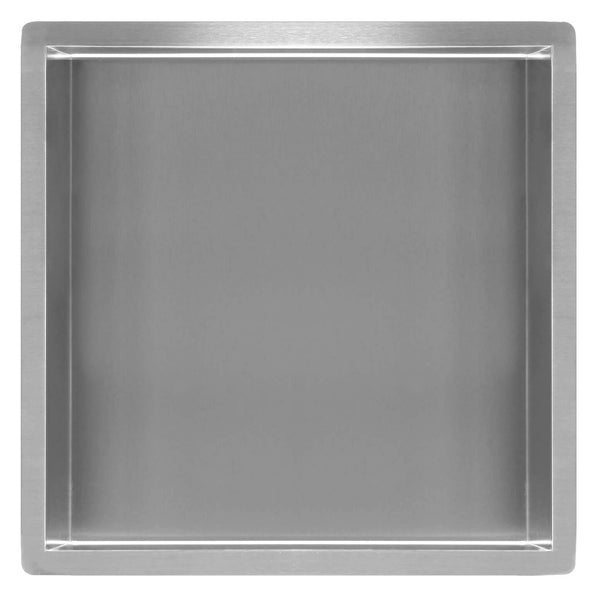 Wiesbaden stainless steel recessed niche 30x30x7cm