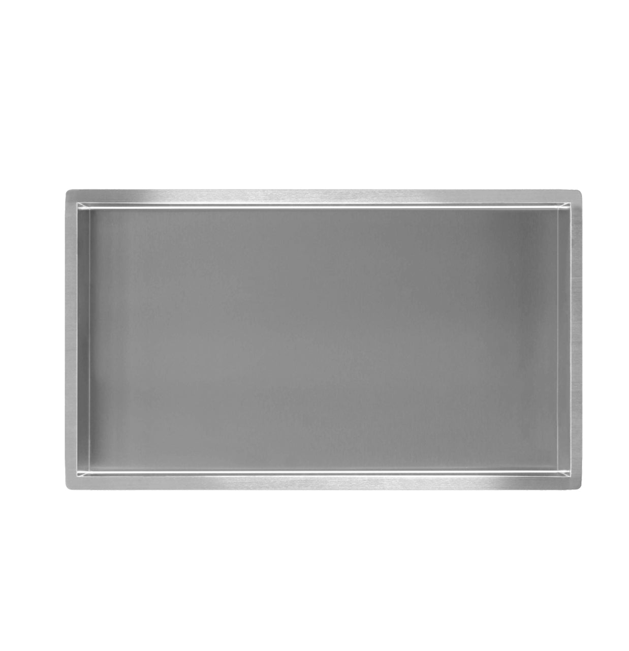Wiesbaden Inbouwnis douche | 30x60x10cm | RVS geborsteld staal - WDtegels