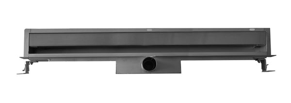 Wall gutter with flange 80 x 7 cm stainless steel