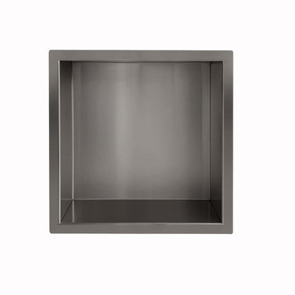 Wiesbaden Inbouwnis douche | 30x30x7cm | Gunmetal - WDtegels