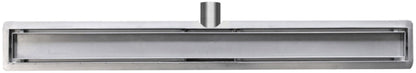 Wiesbaden RVS douchegoot+flens met tegelrooster 80x7 - WDtegels