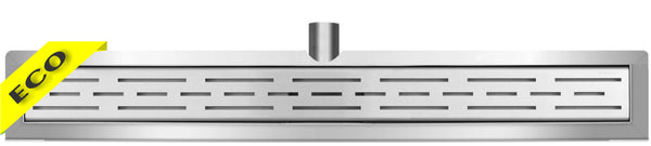 Wiesbaden Eco RVS douchegoot met muurflens 90cm