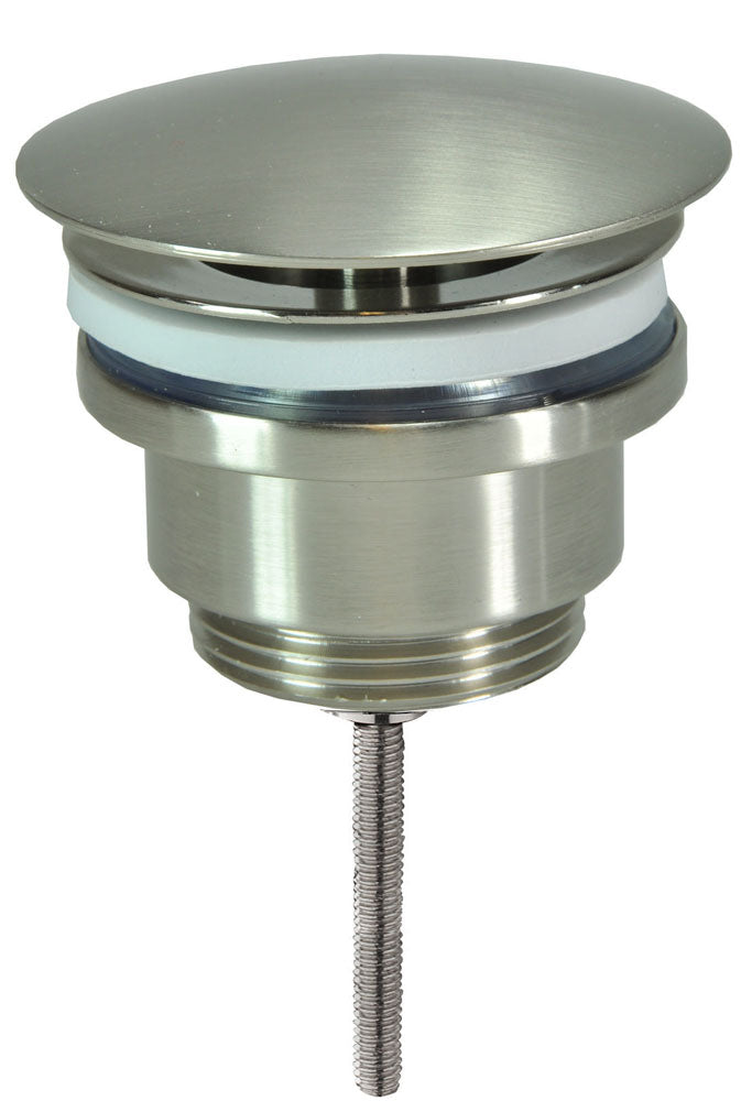 UniMatch open afvoerplug 5/4'' geborsteld staal - WDtegels