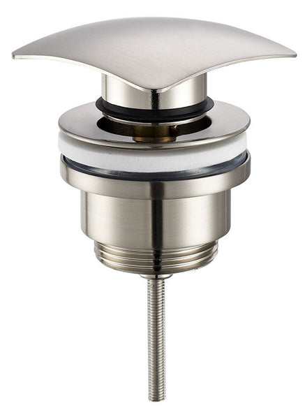 Wiesbaden luxury square click waste 5/4'' brushed steel