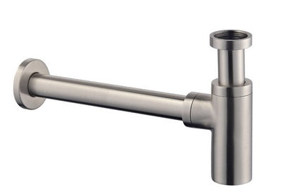 UniMatch wastafelsifon 5/4" x 32 mm geborsteld staal - WDtegels