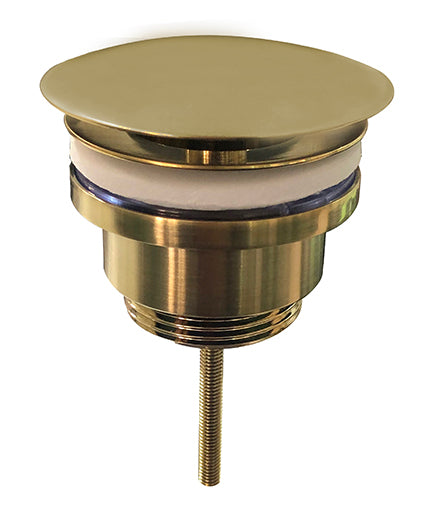 UniMatch open afvoerplug 5/4'' geborsteld messing PVD - WDtegels