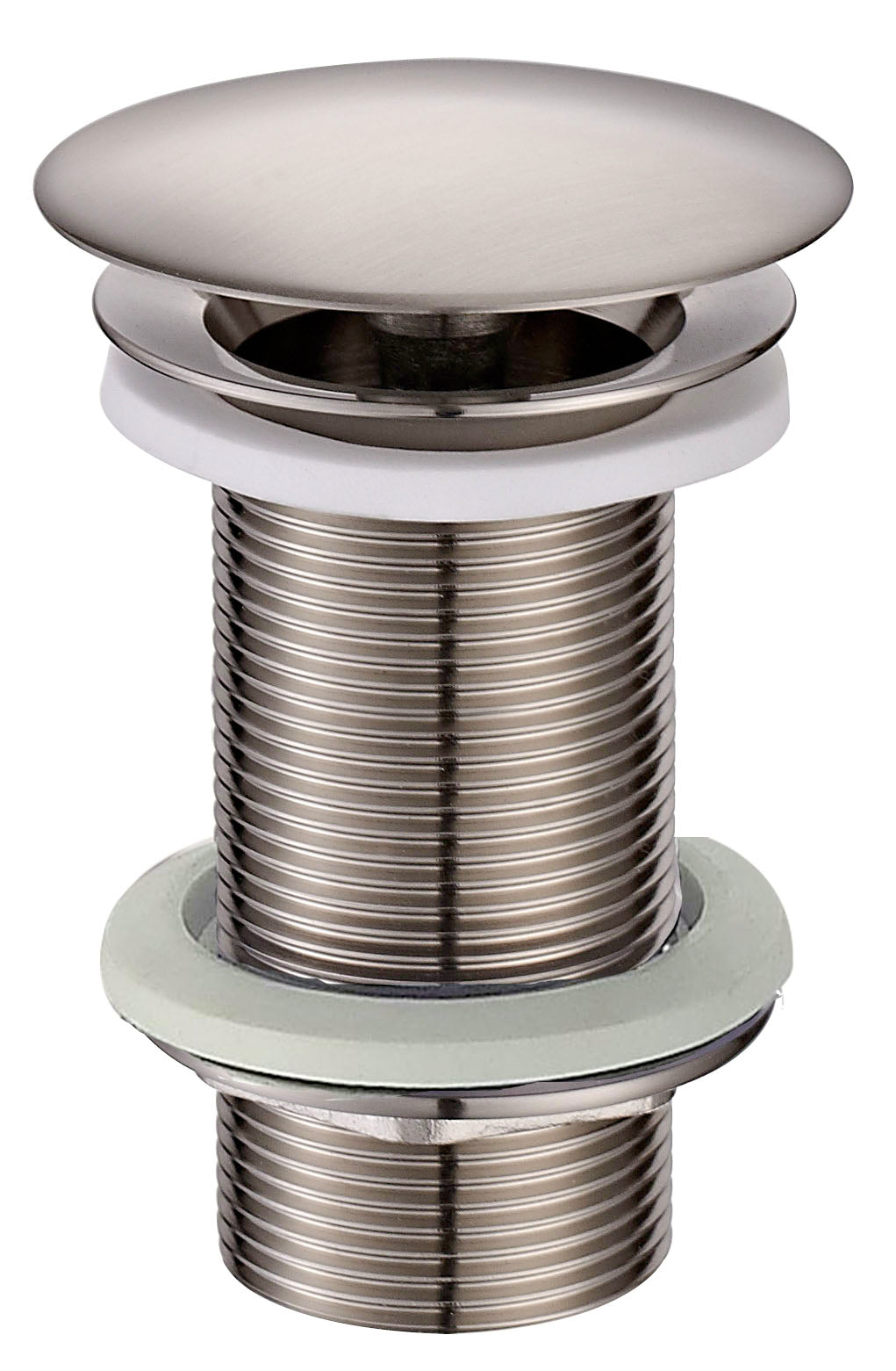 UniMatch open afvoerplug verlengd 5/4" geborsteld staal - WDtegels