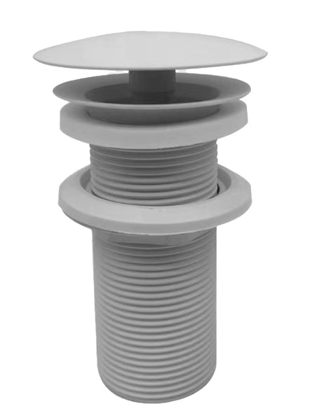 UniMatch open drain plug extended 5/4" matt white