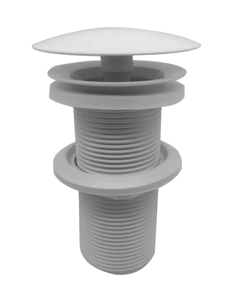 UniMatch open afvoerplug verlengd 5/4" glans wit - WDtegels