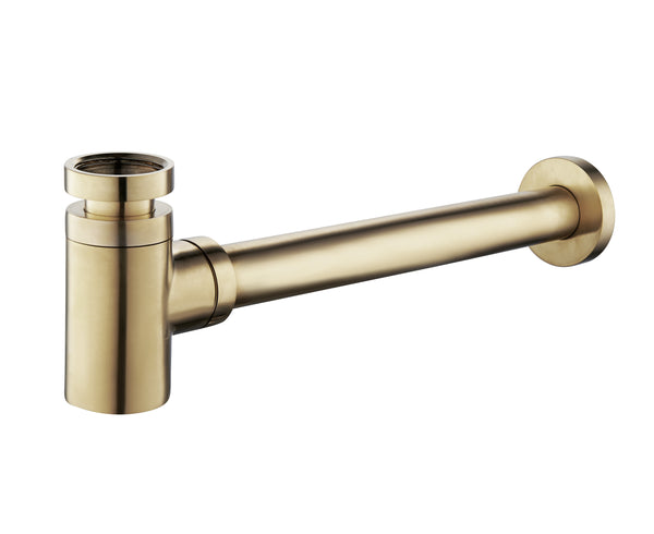 Sifón de fuente UniMatch de 5/4" x 32 mm, latón cepillado PVD
