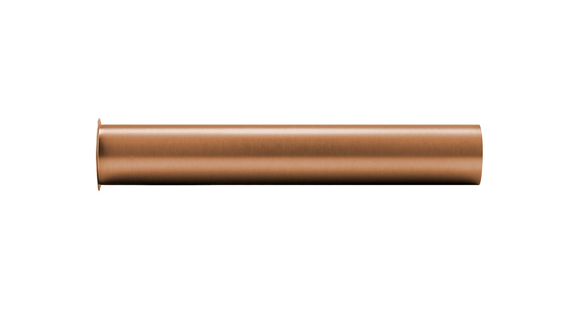 UniMatch sifon verlengbuis 20 cm met kraag geborsteld brons koper PVD - WDtegels