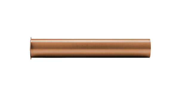 UniMatch siphon extension tube 20 cm with collar brushed bronze copper PVD