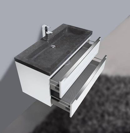 Badmeubel Senza Stone 80 Hoogglans Wit