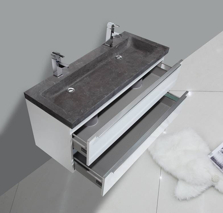 Badmeubel Senza Stone 120 Hoogglans Wit