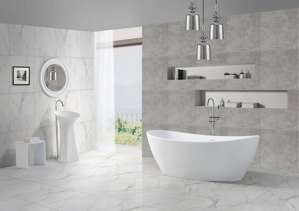 Wiesbaden Eva Solid Surface freestanding bath 179.5x84.5x64