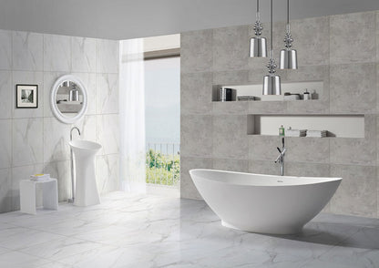 Wiesbaden Solid Surface vrijstaand bad type 2 186x82x59 - WDtegels